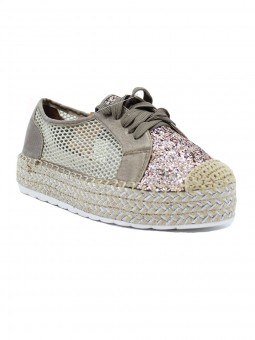 espadrilles compensées coralie lpb shoes beige
