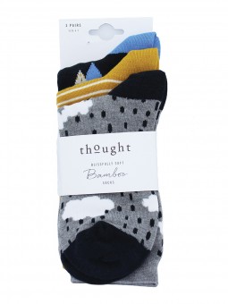 chaussettes femmes fantaisie en bambou thought par trois