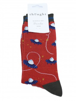 chaussettes fantaisie en bambou thought paprika